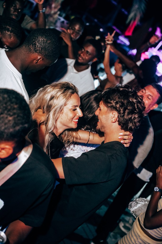 A couple enjoying a night out at Mamma Mia